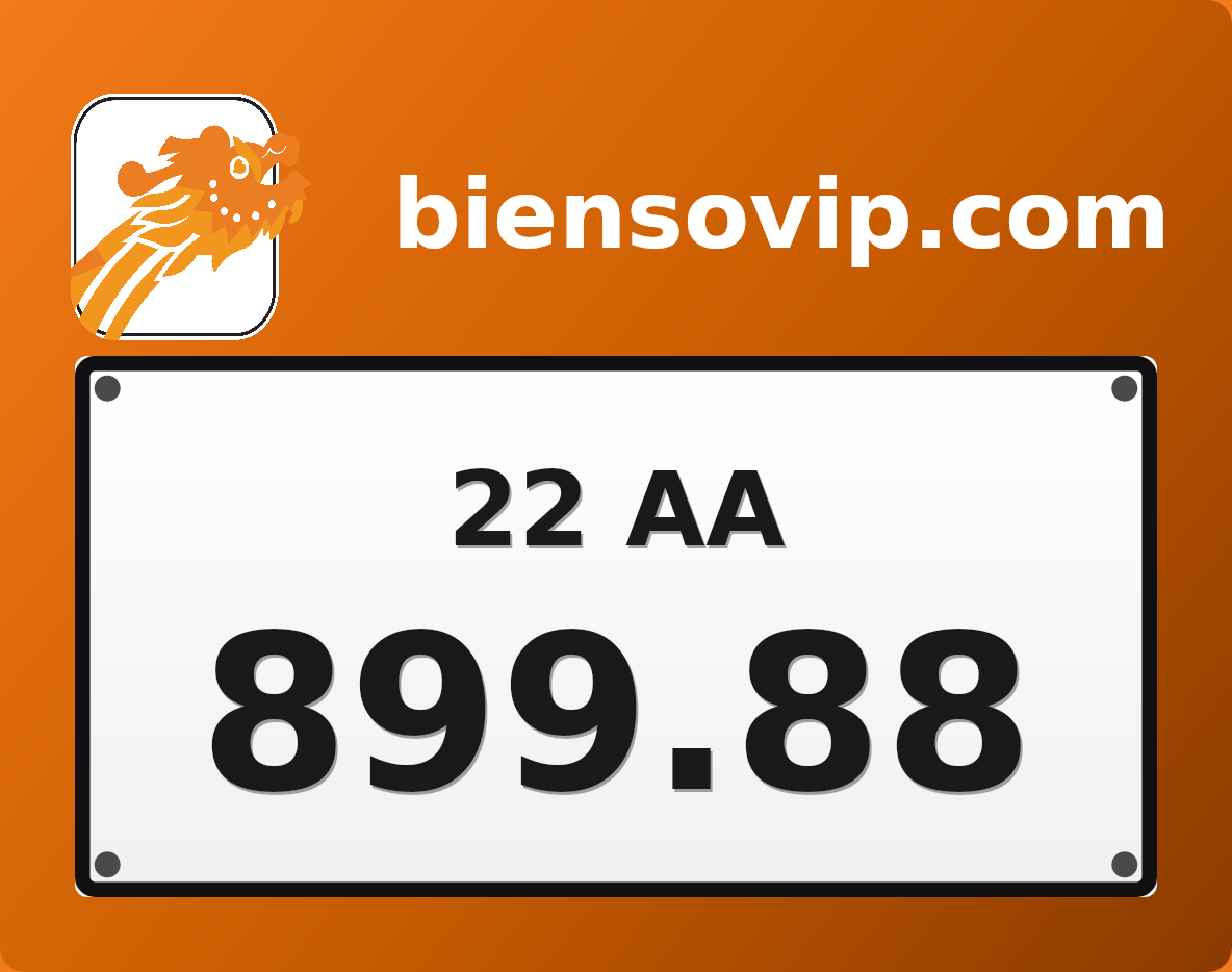 Biển số 22AA-899.88