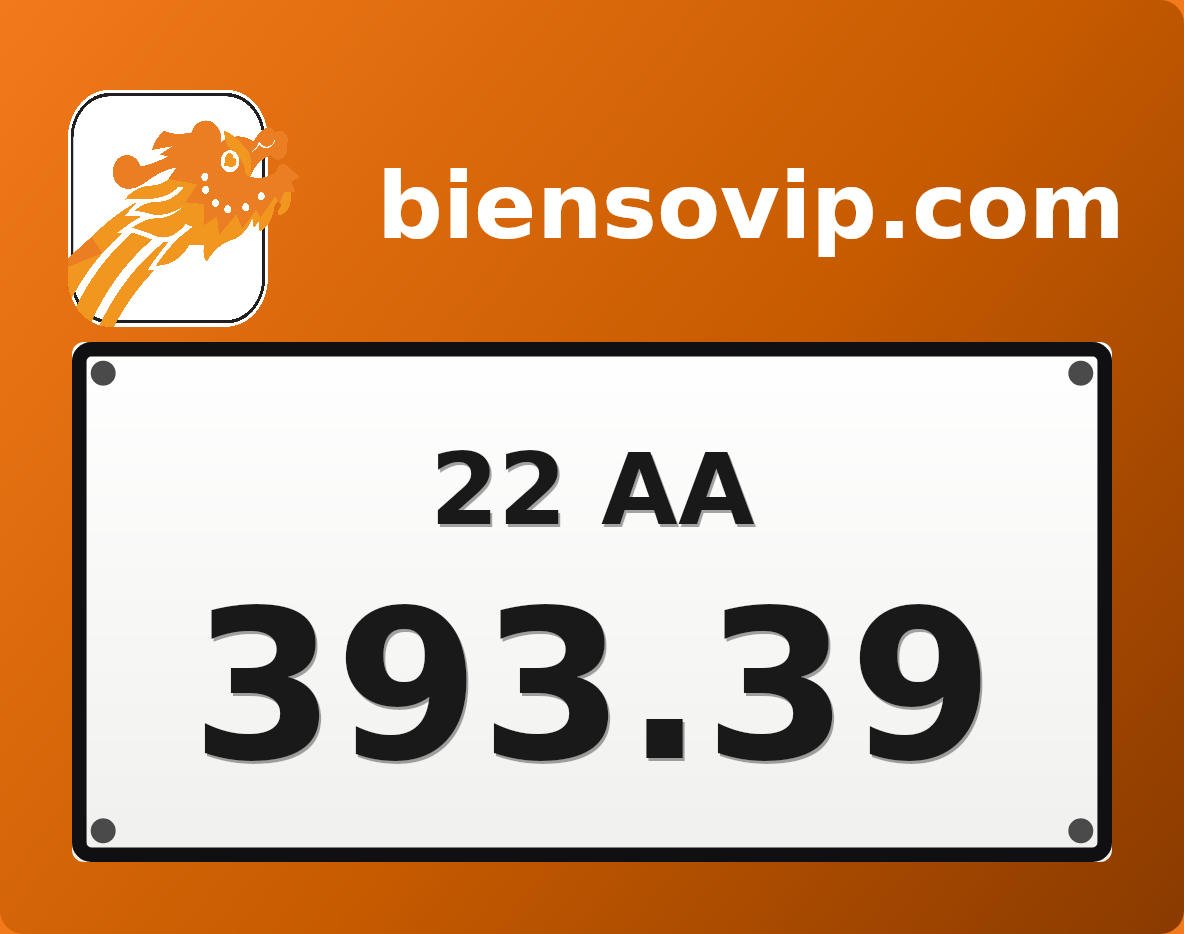 Biển số 22AA-393.39