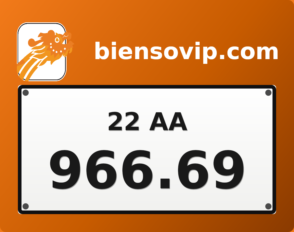 Biển số 22AA-966.69