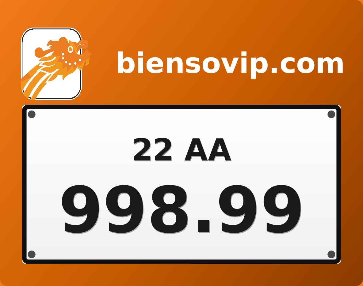 Biển số 22AA-998.99
