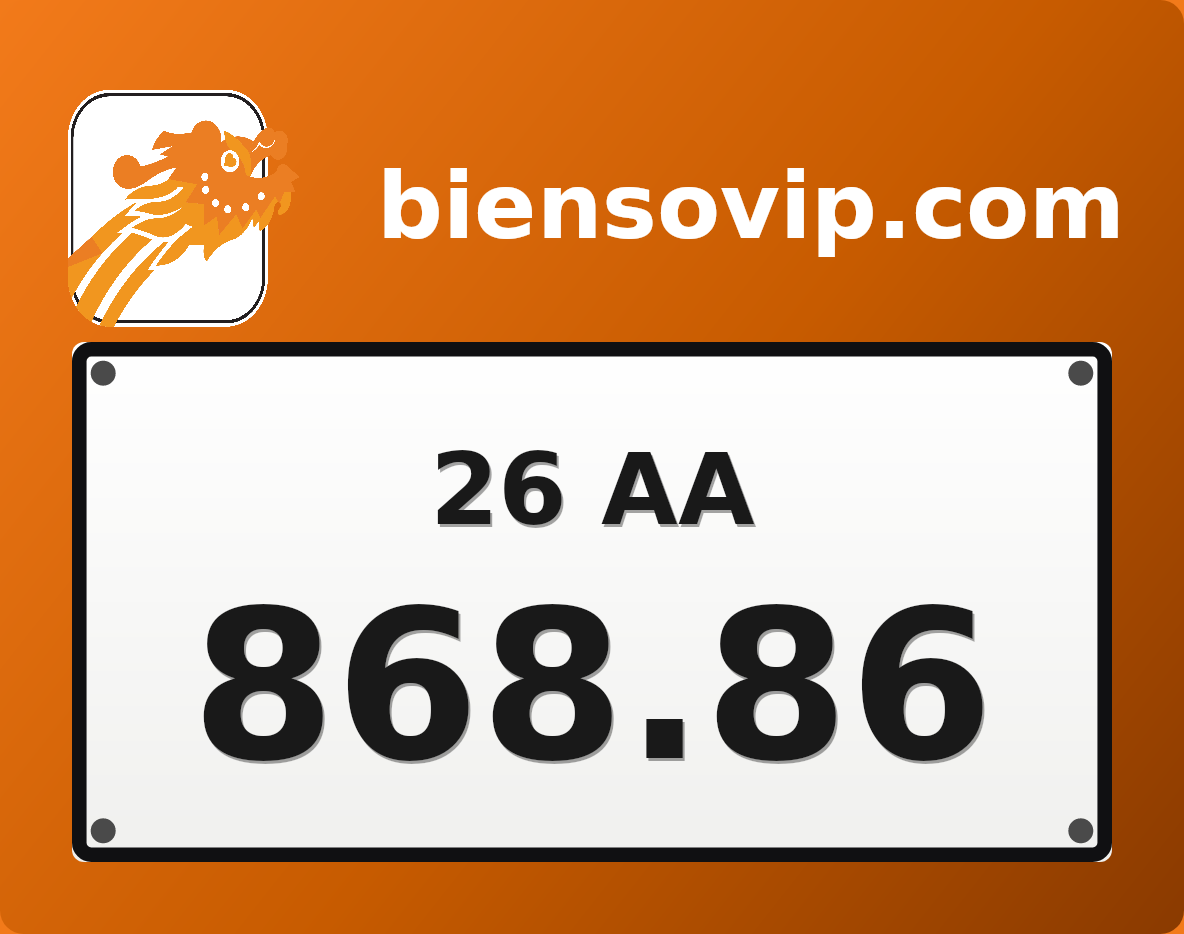Biển số 26AA-868.86
