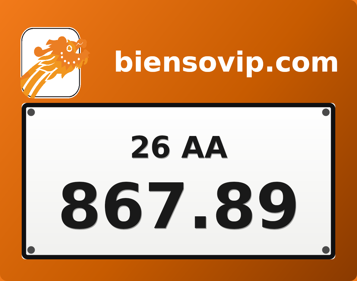 Biển số 26AA-867.89