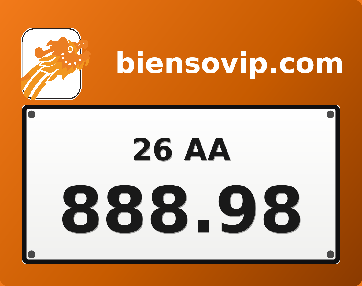 Biển số 26AA-888.98