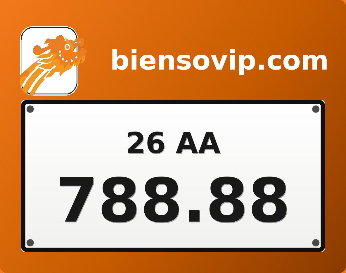 Biển số 26AA-788.88