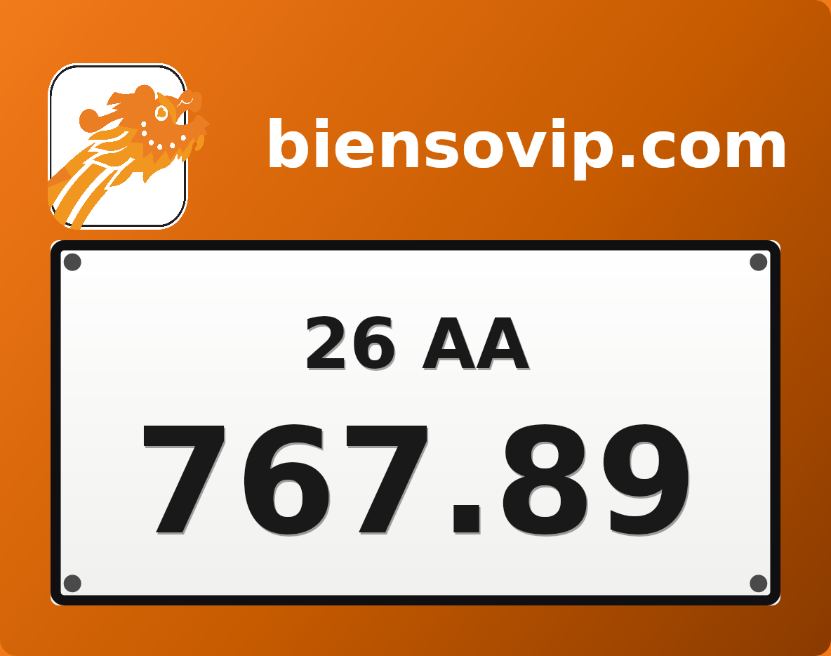 Biển số 26AA-767.89