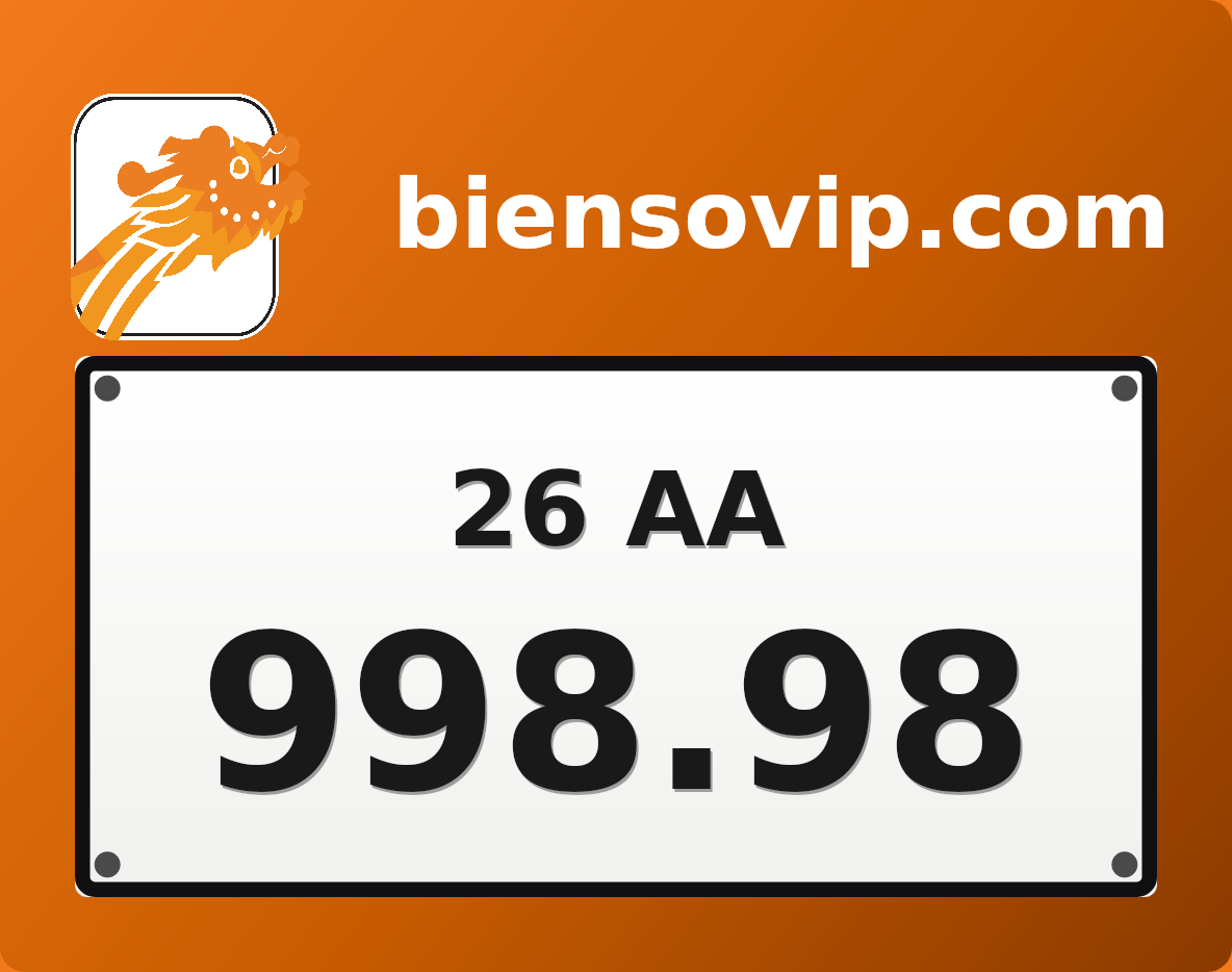 Biển số 26AA-998.98