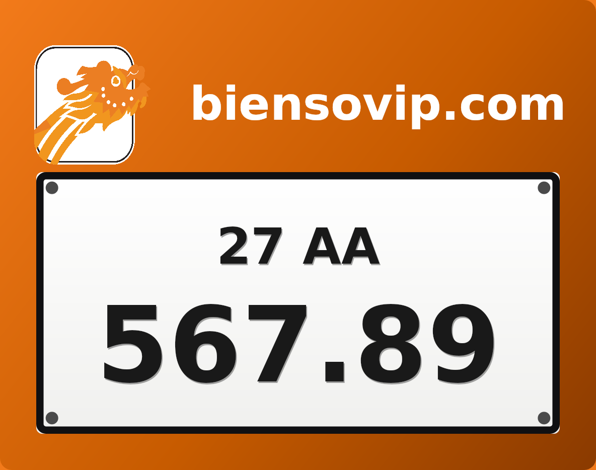 Biển số 27AA-567.89