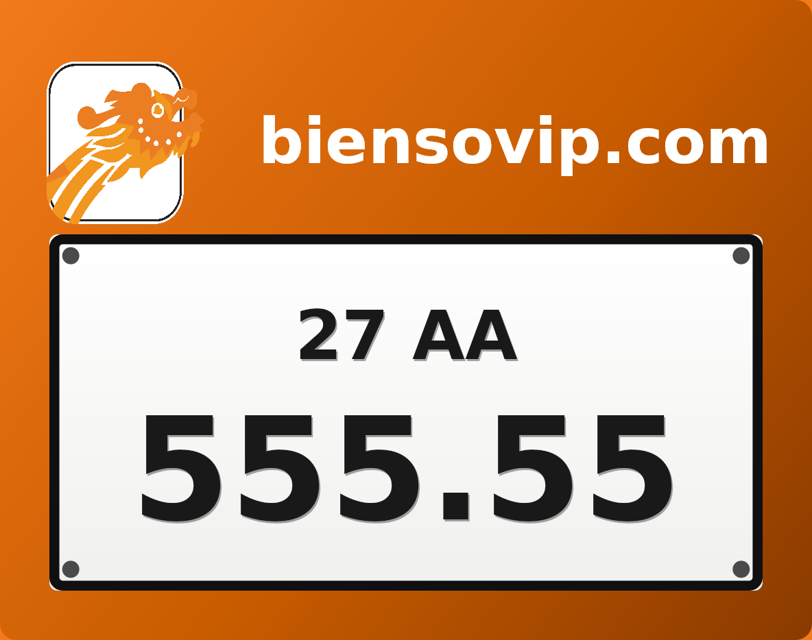 Biển số 27AA-555.55