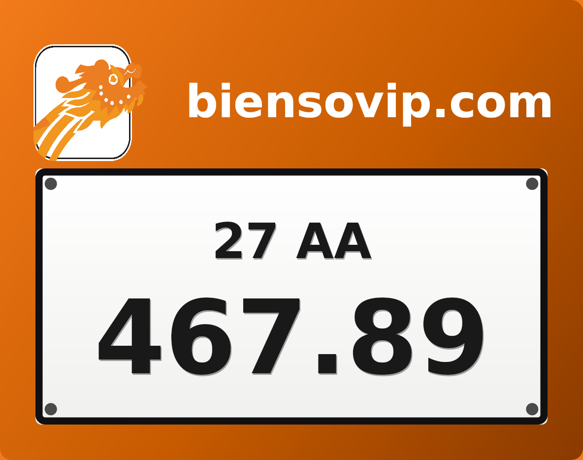 Biển số 27AA-467.89