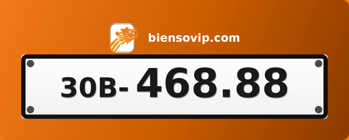 Biển số 30B-468.88