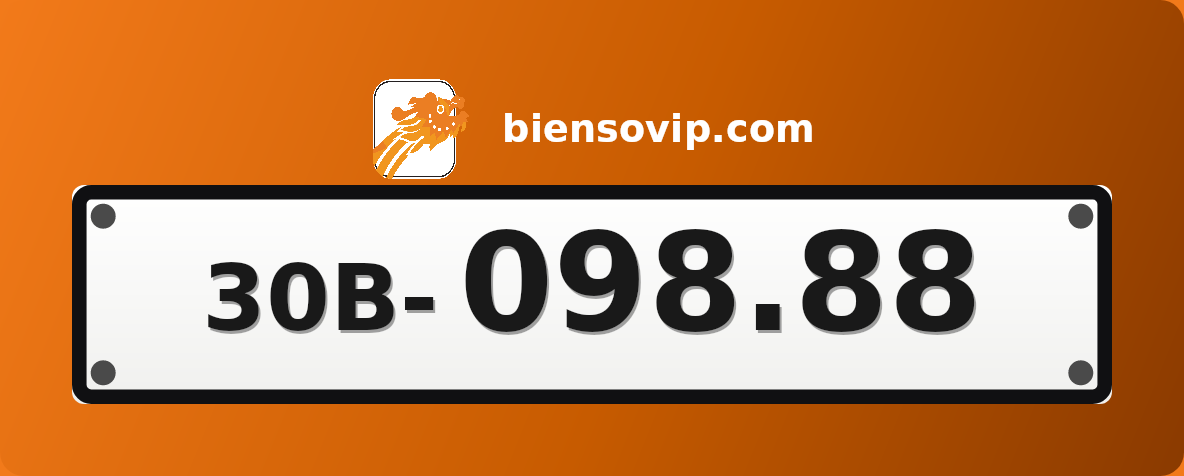 Biển số 30B-098.88
