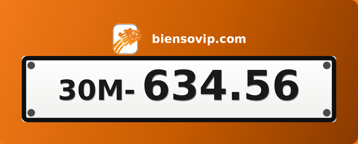 Biển số 30M-634.56