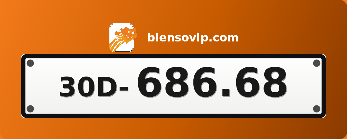 Biển số 30D-686.68