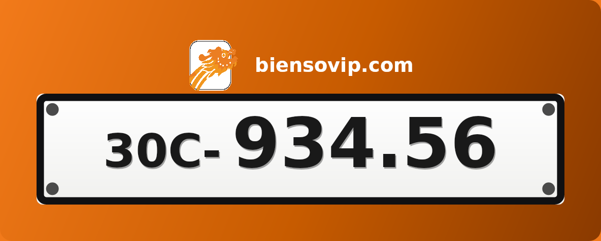 Biển số 30C-934.56