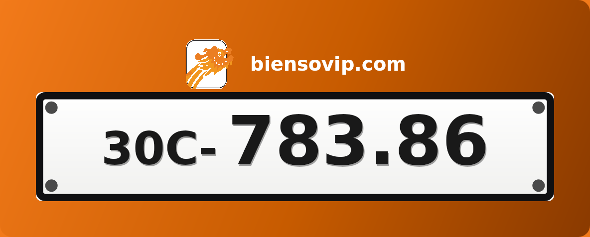 Biển số 30C-783.86