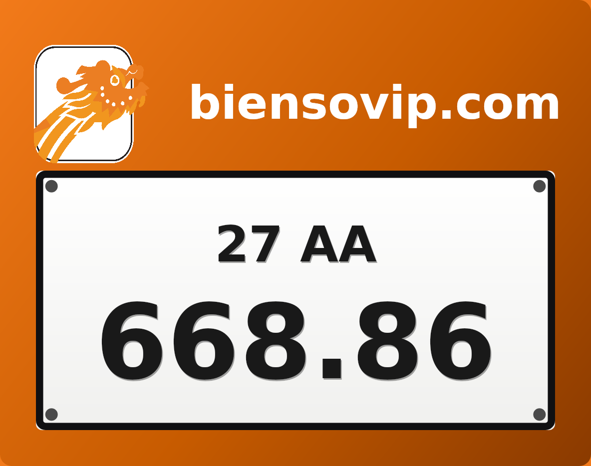 Biển số 27AA-668.86