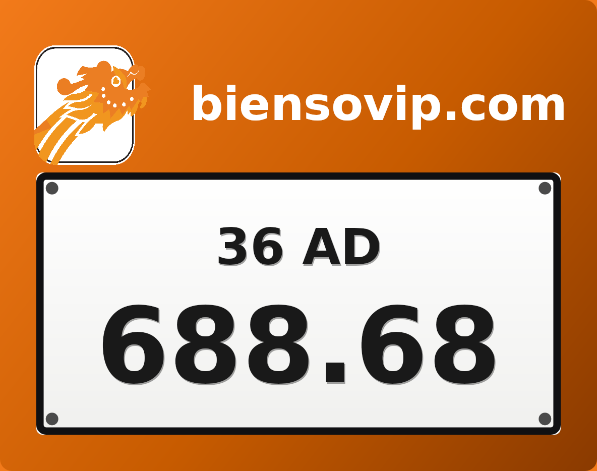 Biển số 36AD-688.68