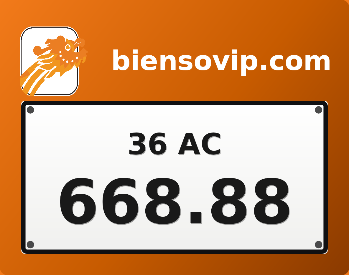 Biển số 36AC-668.88