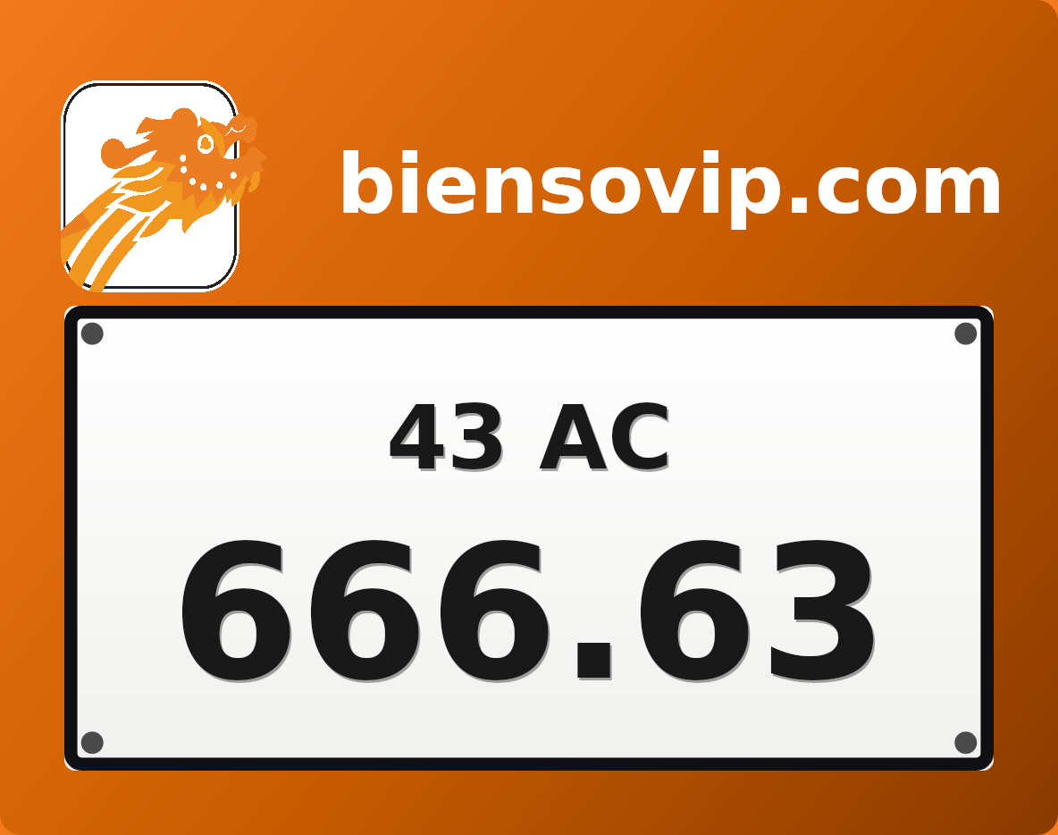 Biển số 43AC-666.63
