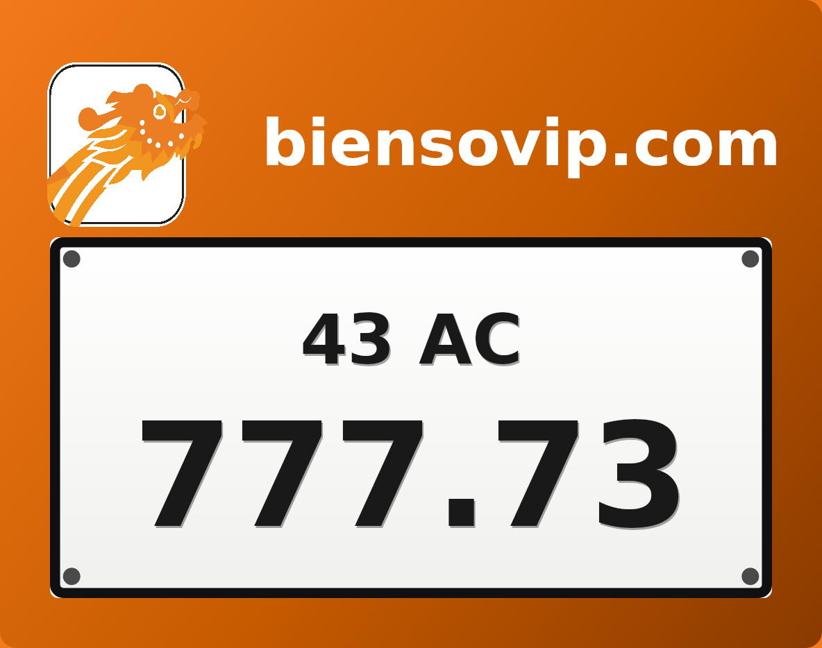 Biển số 43AC-777.73