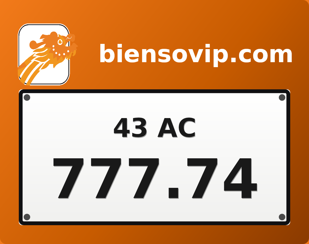 Biển số 43AC-777.74