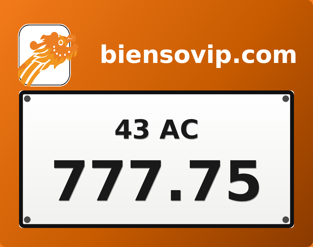 Biển số 43AC-777.75
