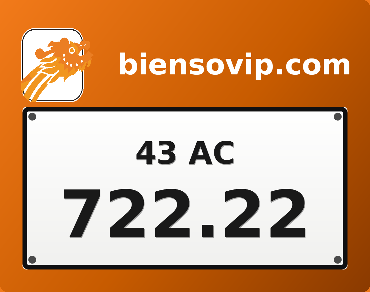 Biển số 43AC-722.22