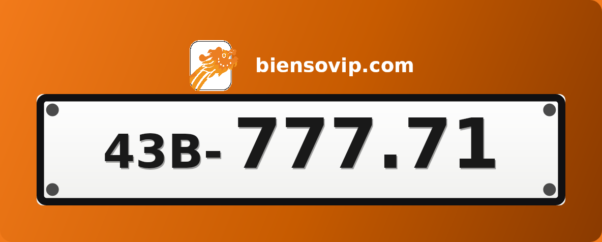 Biển số 43B-777.71
