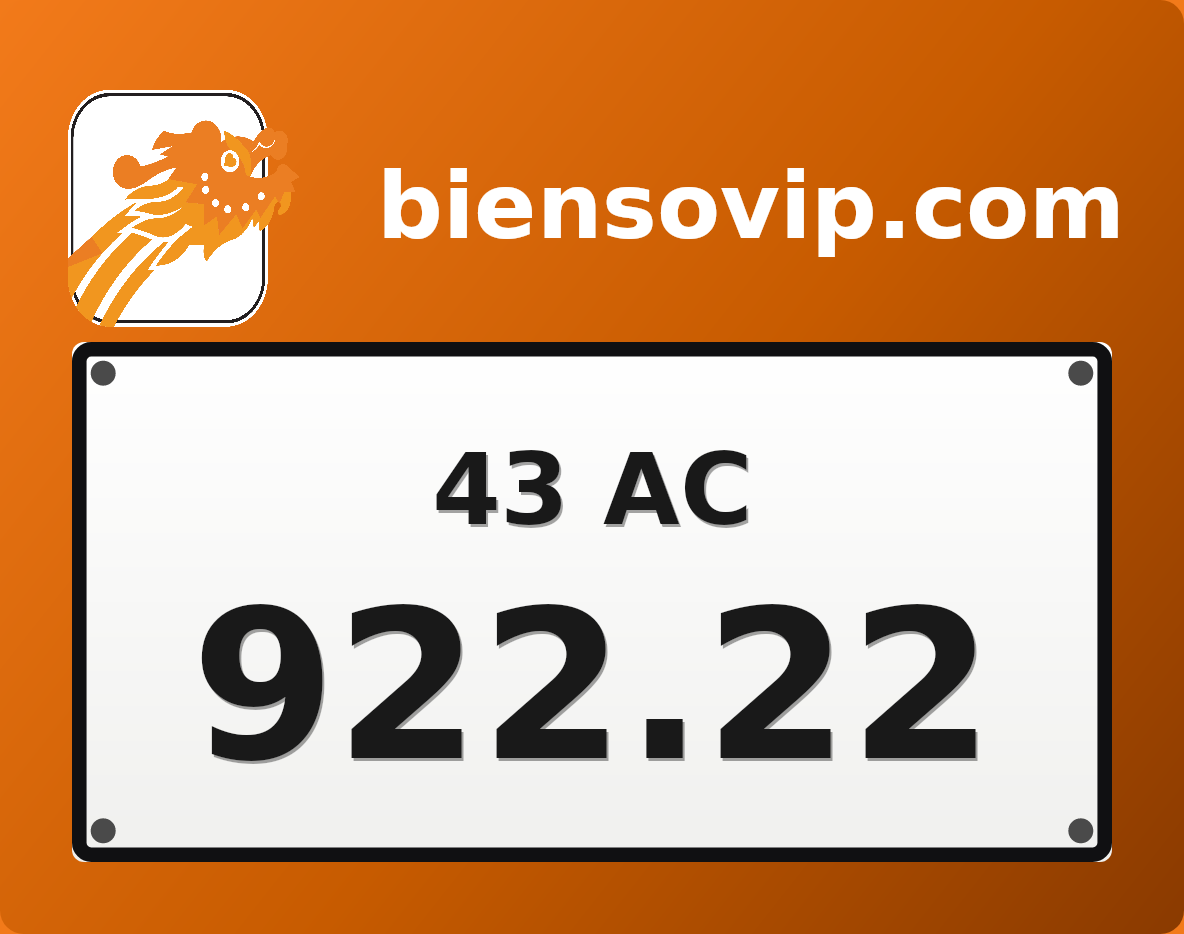 Biển số 43AC-922.22