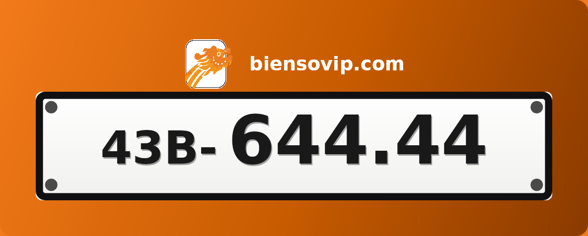 Biển số 43B-644.44