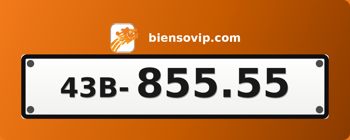 Biển số 43B-855.55