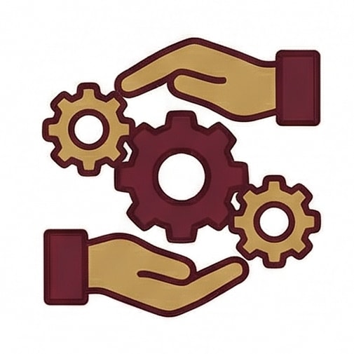 Collaboration for greater impact icon