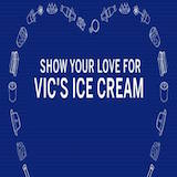 Vic's Ice Cream Logo