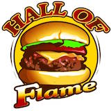 Hall Of Flame Burger Logo