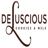 DeLuscious Cookies & Milk Logo