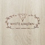 White and Brown Logo