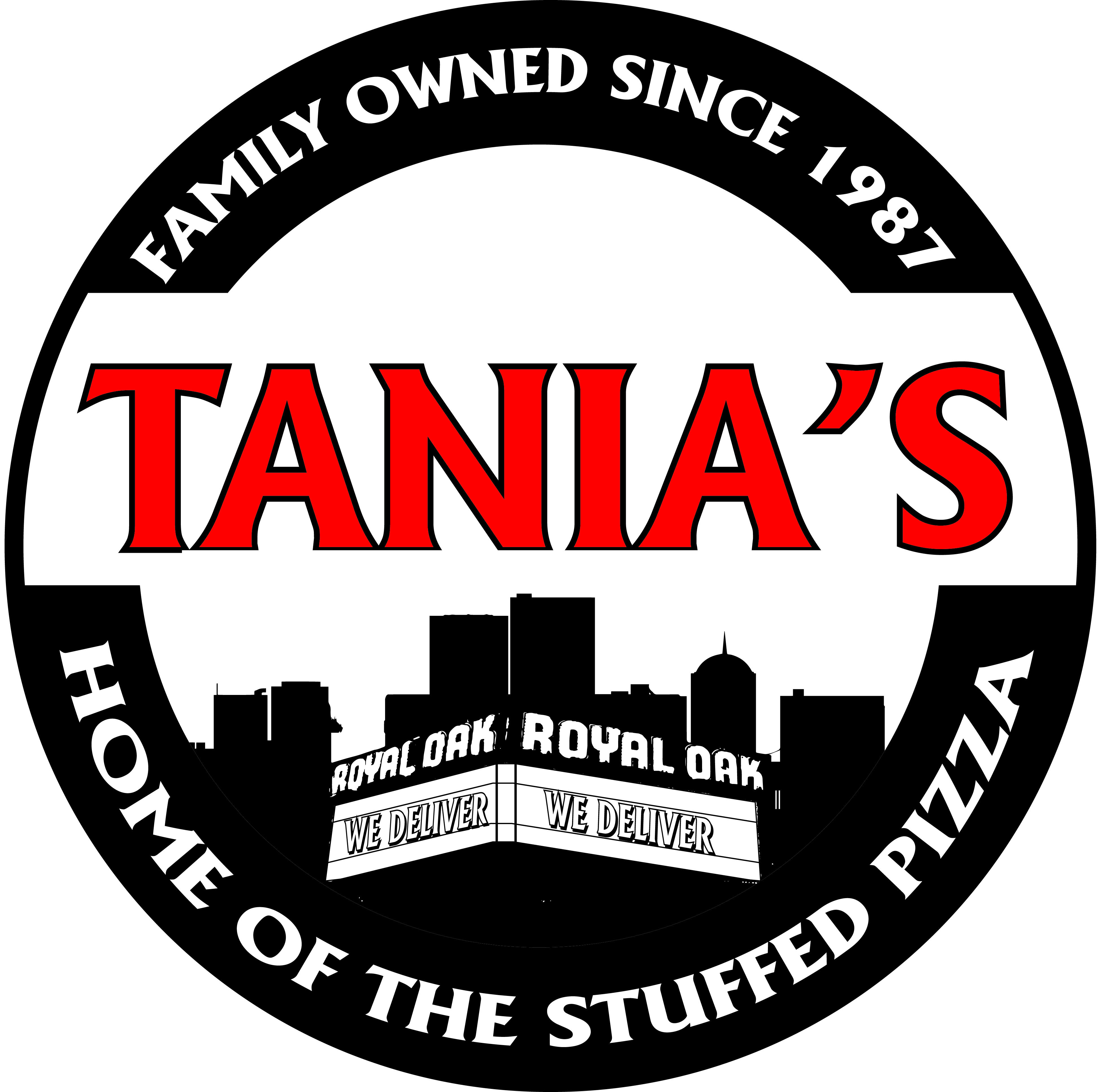 Tania's Pizza & More Logo