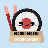 Moshi Moshi Sushi Sushi Logo