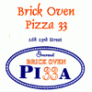 Brick Oven Pizza 33 Logo