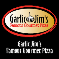 Garlic Jim's Famous Gourmet Pizza Logo