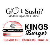 King's Burgers and Got Sushi Logo