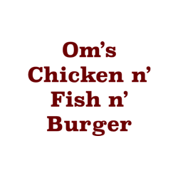 Om's Chicken Fish Burger Logo