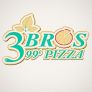 Three Bros 99 Cent Pizza Logo