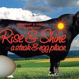 Rise & Shine: A Steak & Egg Place Logo