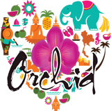 Orchid Wings, Beer & Wine Logo