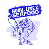 Hook, Line & Seafood Logo