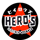 Hero's Ramen X Sushi Logo