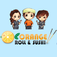 Orange Roll & Sushi (Orange) Logo