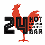 24 Hot Chicken & Waffle Bar Logo