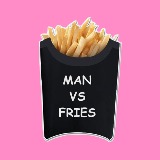 Man vs Fries - Oakland Logo